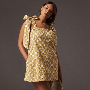 Anthropologie Maeve Tie-Strap Mini Dress 1X